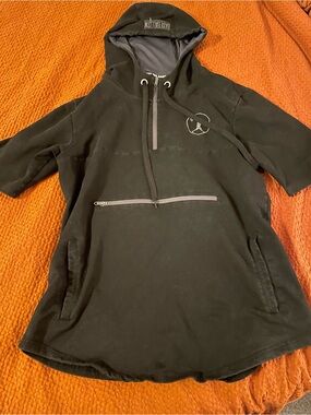 Baseballism Men’s Medium Short Sleeve 1/4 Zip Hoodie